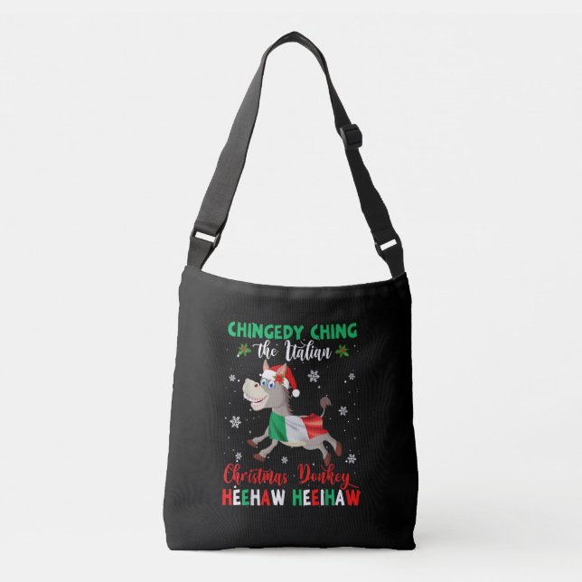 Bolso Cruzado HEEHAW Los Navidades Donkey | Donkey Lovers Gifts (Anverso)