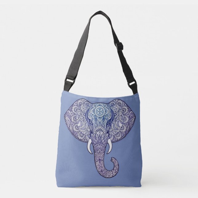 Bolso Cruzado Henna Elephant Art (Anverso)