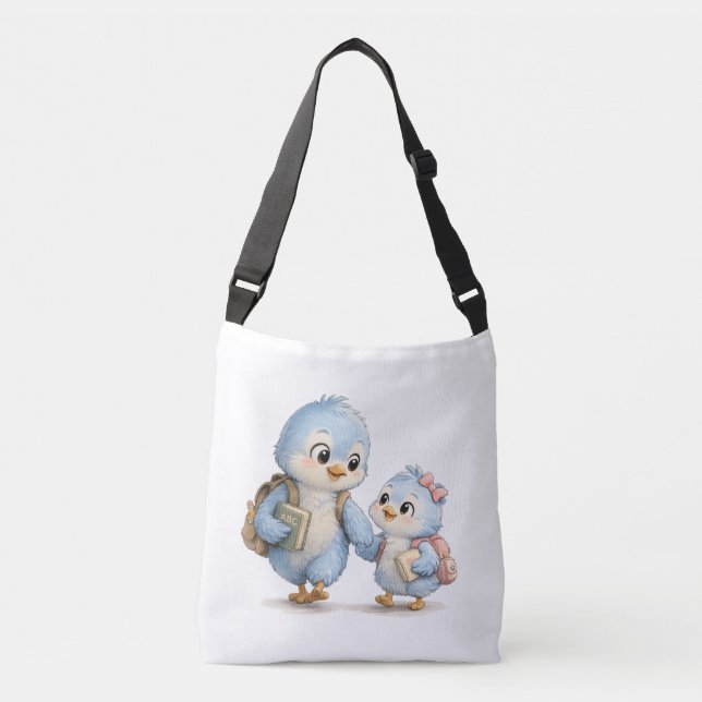 Bolso Cruzado Hermanos Pájaros Lindos (Anverso)