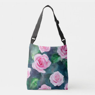 Bolso Cruzado Hermosa colección de rosas rosas rosas color agua