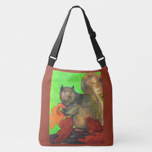 Bolso Cruzado hermosa estampa de ardilla
