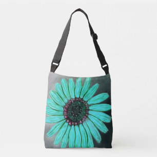 Bolso Cruzado Hermosa flor esbozada a mano