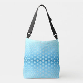 Bolso Cruzado Hermosa Totte Geométrica de Ombre Azul y Melocotón