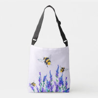 Hermosas flores de primavera y abejas volando - Di