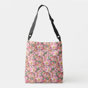 Bolso Cruzado Hermosas flores rosadas