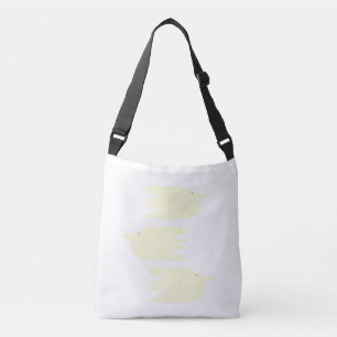 Bolso Cruzado hermosas palomas pintando arte