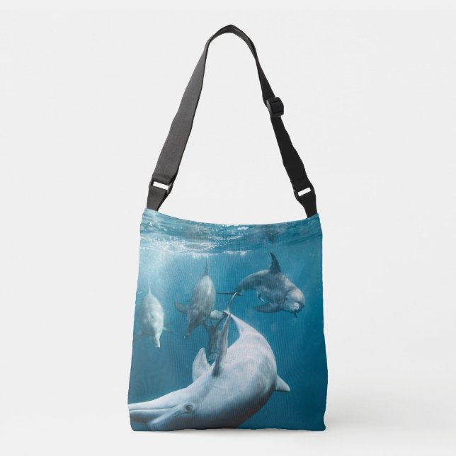 Bolso Cruzado Hermoso delfín lindo (Anverso)