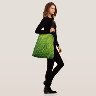 Bolso Cruzado Hermoso fondo de hojas verdes