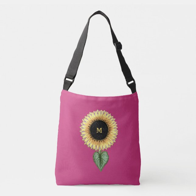 Bolso Cruzado Hermoso girasol (Anverso)