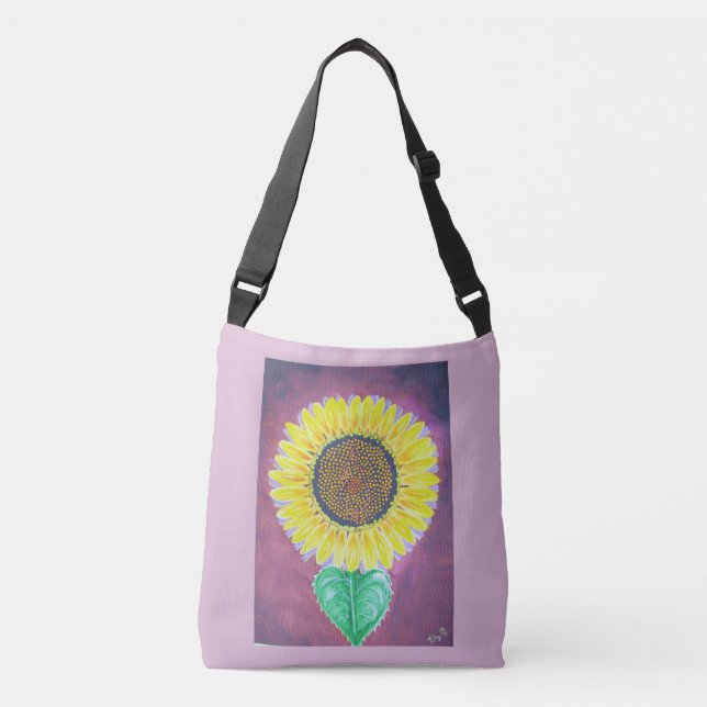 Bolso Cruzado Hermoso girasol (Anverso)