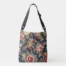 Bolso Cruzado Hermoso patrón floral italiano