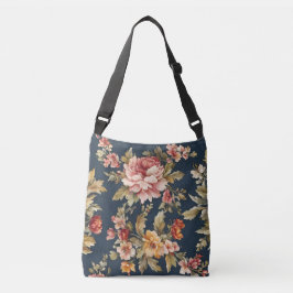 Bolso Cruzado Hermoso patrón floral italiano