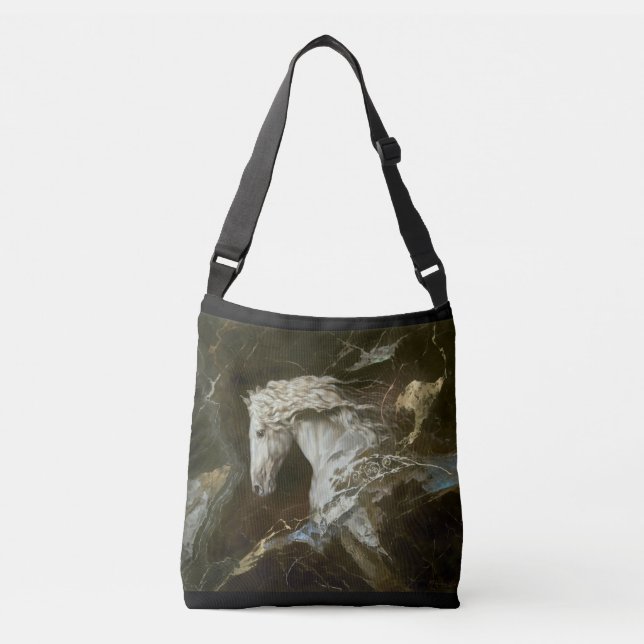 BOLSO CRUZADO HERMOSO SUEÑO DE CABALLO BLANCO (Anverso)