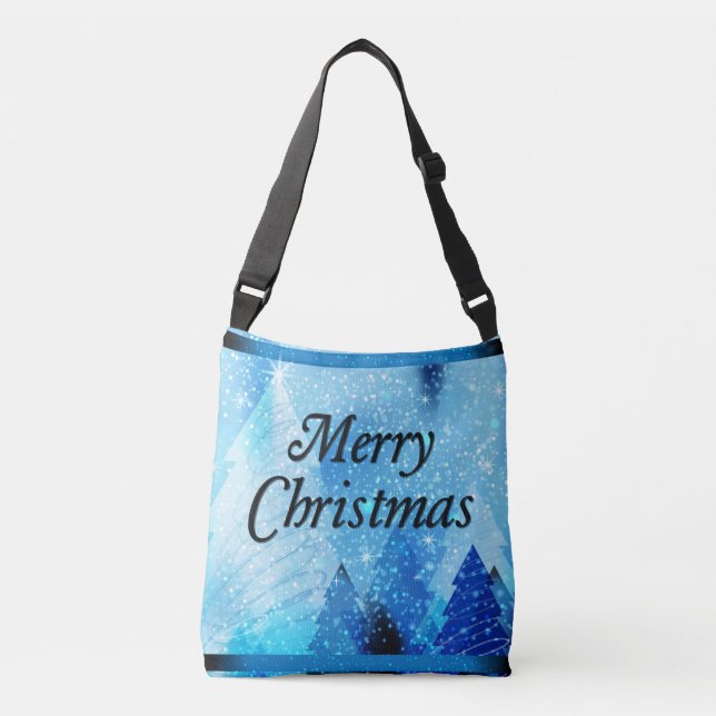 Bolso Cruzado Hermosos Navidades blancos (Anverso)