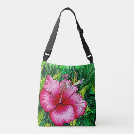 Bolso Cruzado Hibisco de Colibrí