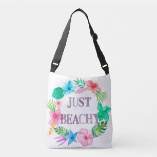 Bolso Cruzado Hibiscus Tropical Solo Beache Tote Bag