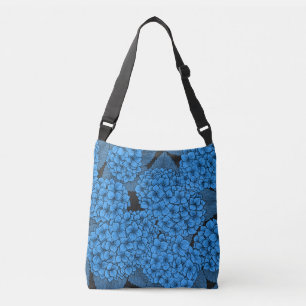 Bolso Cruzado Hidrangea azul