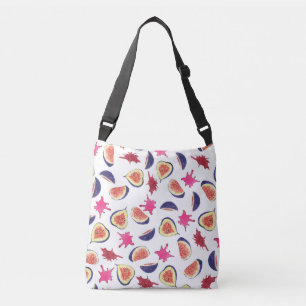 Bolso Cruzado Higos Frescos Jugo Rosa Watercolor