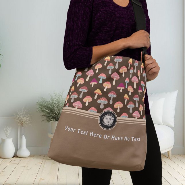 Bolso Cruzado Hippie del bosque de Woodland Mushroom Boho Celest (Subido por el creador)