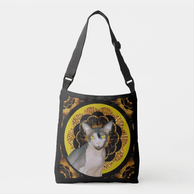 Bolso Cruzado Hippie retro Ninja boho (Anverso)