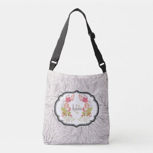 Bolso Cruzado  Hoja natural de Taupe 'Bolsa de hombro de moda de