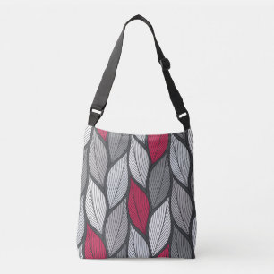 Bolso Cruzado Hojas coloridas: patrón sin costuras dibujado a ma