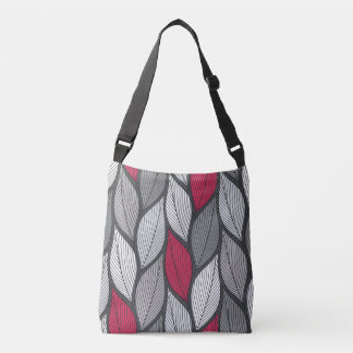 Bolso Cruzado Hojas coloridas: patrón sin costuras dibujado a ma