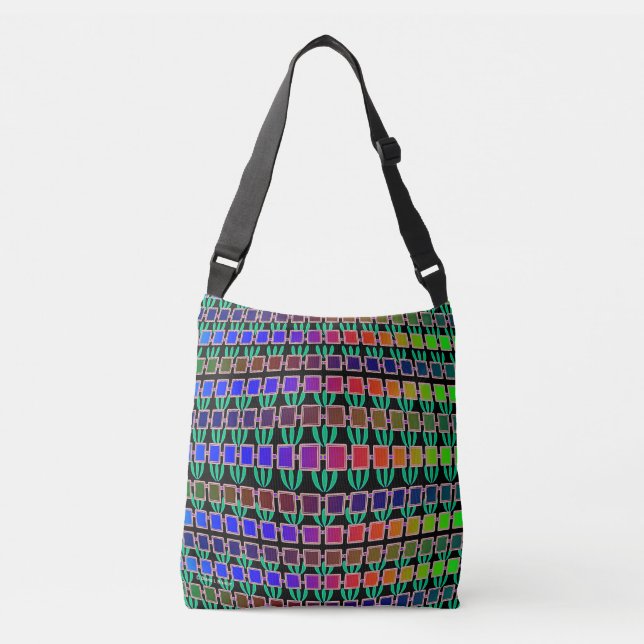 Bolso Cruzado Hojas De Arcoiris Y Geo (Anverso)