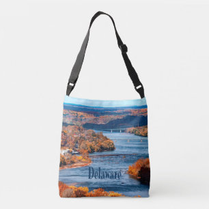 Bolso Cruzado Hojas de caída del río Delaware