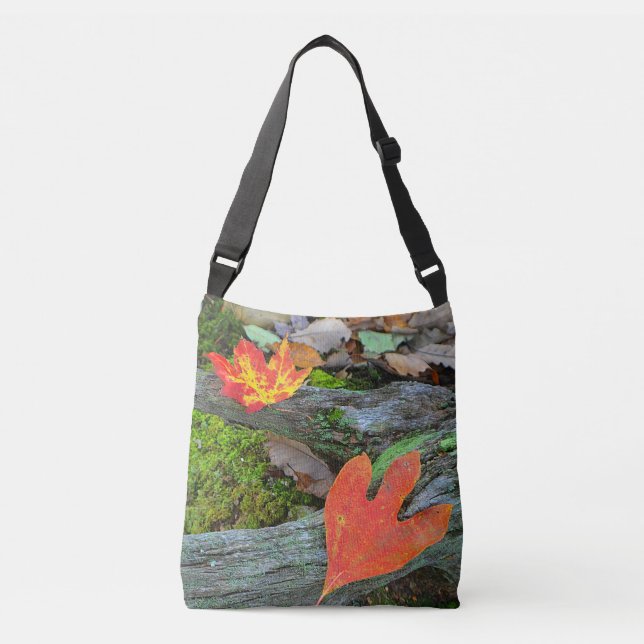 Bolso Cruzado Hojas de Otoño (Anverso)