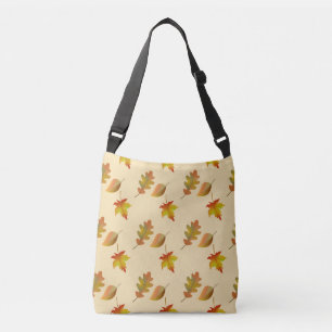 Bolso Cruzado Hojas de roble acogedoras de arce de otoño