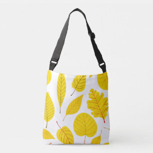 Bolso Cruzado Hojas otoñales en amarillo