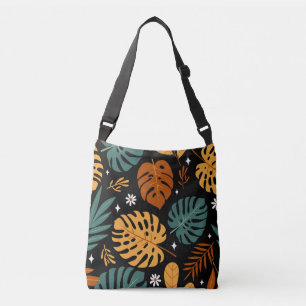 Bolso Cruzado Hojas tropicales: sin costura.