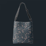 Bolso Cruzado Hojas y bayas - Marrón oscuro, bufanda de Tan<br><div class="desc">Un tote sobre el hombro,  diseñado con un patrón repetido de color marrón y marrón.</div>