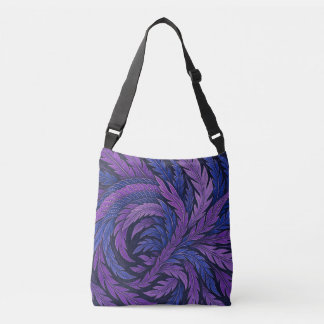 Bolso Cruzado Hokusai Phoenix Art Feather Design
