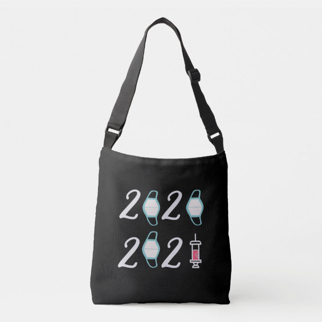 Bolso Cruzado Hola 2021 Adiós 2020 - Finalmente ha terminado (Anverso)