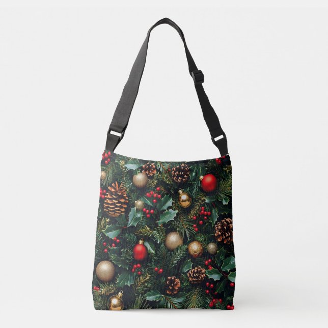 Bolso Cruzado Holly Berry Winter Wonderland (Anverso)