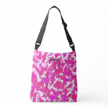 Hot Pink Personalized Artists Crossbody Bag