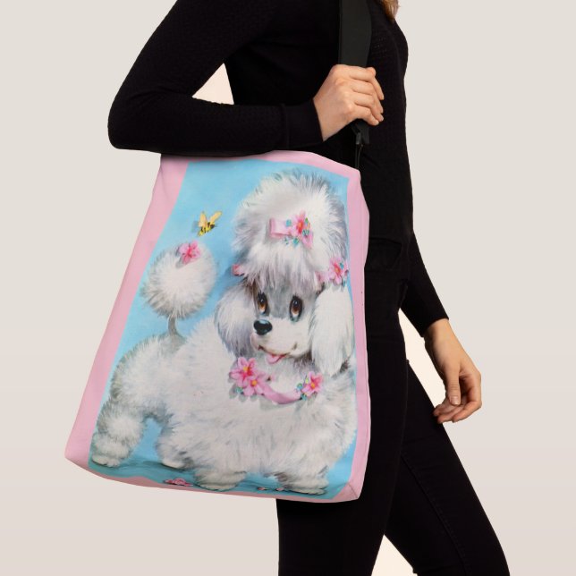 Bolso Cruzado huella de cachorro de abeja y de perro (Detalle)