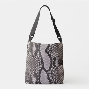 Bolso Cruzado Huella de serpiente de cuero falso Crossbody Bag