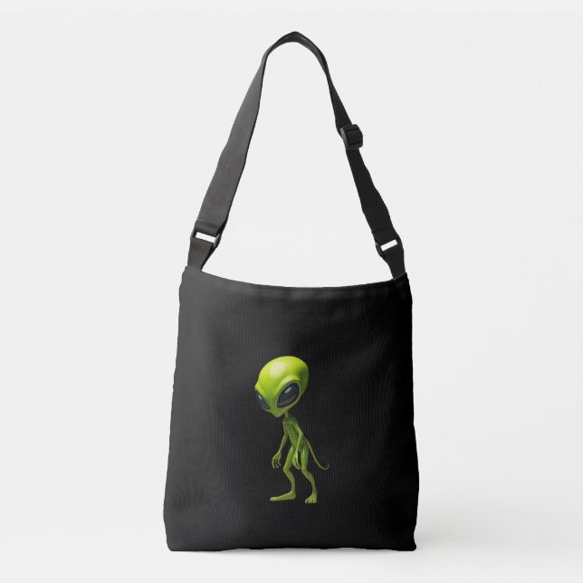 Bolso Cruzado Humanioide verde (Anverso)