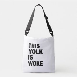 Bolso Cruzado Humor de huevo divertido de tendencia que dice dis