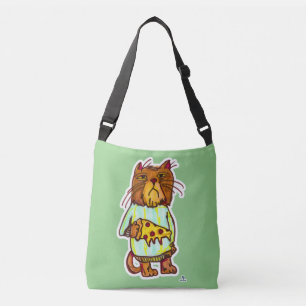 Bolso Cruzado Humor divertido de arte gato de Mascota Grumpy Piz
