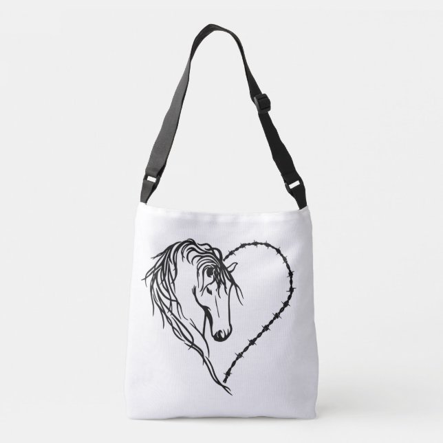 Bolso Cruzado I caballos del corazón (Reverso)