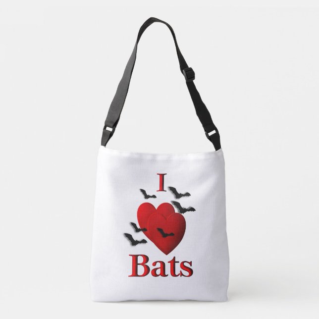 Bolso Cruzado I Heart Bats (Reverso)