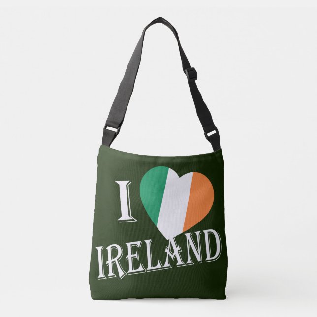 Bolso Cruzado I Heartflag Ireland wcbcnt (Anverso)
