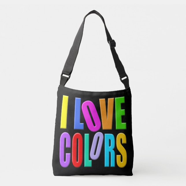 Bolso Cruzado I love colors (Anverso)