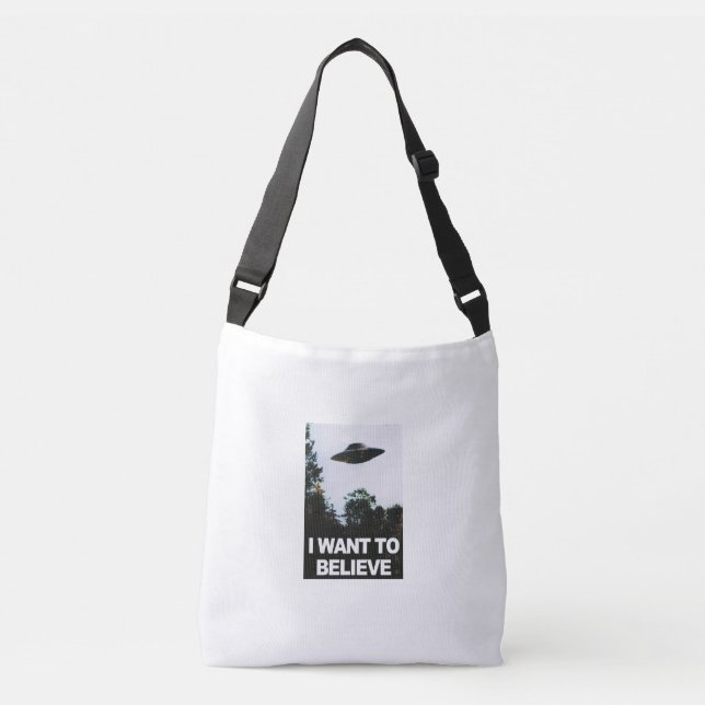 Bolso Cruzado I want to believe (Anverso)