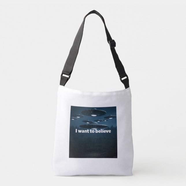 Bolso Cruzado I want to believe (Anverso)