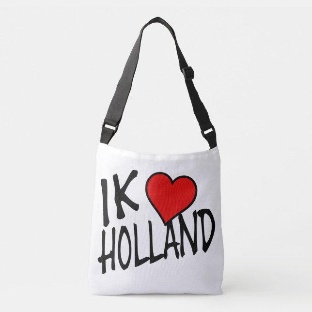 Bolso Cruzado Ik Heart Holland bk en wcbcnt (Anverso)